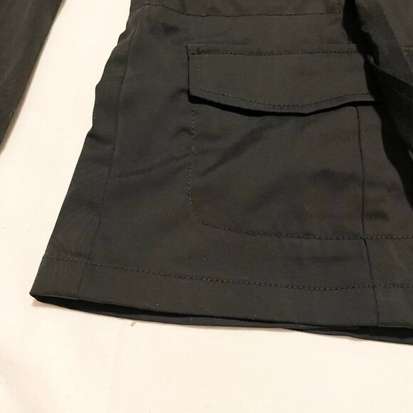 Banana Republic Belted Black Blazer Jacket Womens Size 12 - Picture 7 of 16